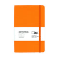 A5 fabric hard cover dot grid bullet journal in blue with saddle stitch binding and 100 GSM paper