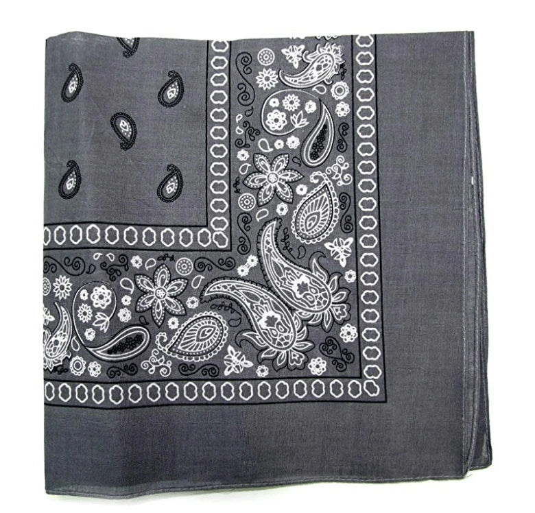 Cashew Flower Paisley Hip Hop Square Scarf in various colours