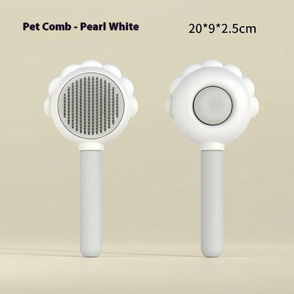 Versatile 2-in-1 Pet Grooming Brush and Comb with Curved Teeth Design for Effective Brushing and Detangling