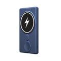 Black three-in-one magnetic wireless charging power bank showing ultra-thin 13mm design