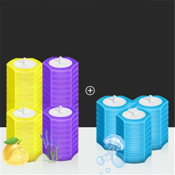 Disposable toilet brush with plastic handle and sponge head for hygienic cleaning