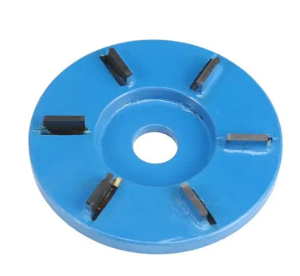 Meterk six-tooth wood carving disc for 16mm angle grinder, 90mm diameter, arc tooth profile