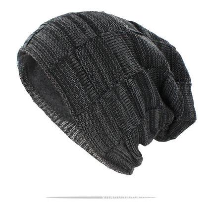 Unisex wool knitted beanie in various colors for winter warmth
