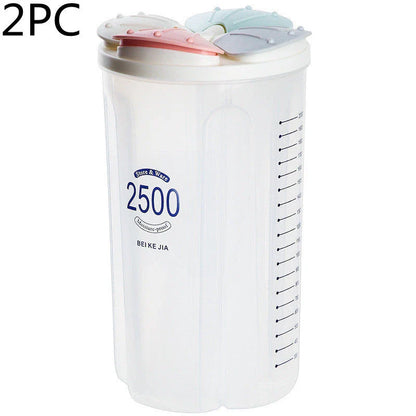 Healthy Containers Cereal Grain Dry Food Storage Tank with Transparent Cover