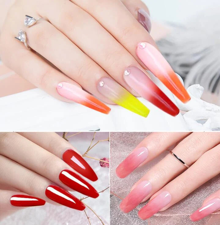 15g nail coloured crystal extension glue with resin base for durable nail art