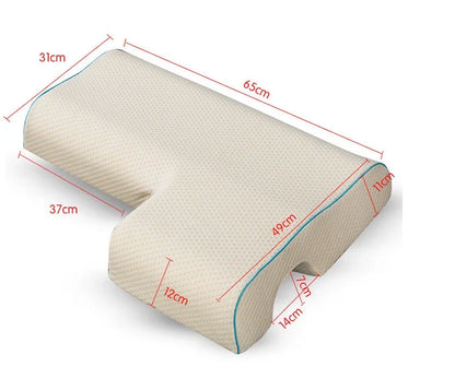 Premium couple memory foam pillow for cervical support and comfortable sleep