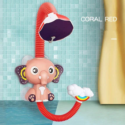 Elephant model electric water spray toy for kids bath time fun