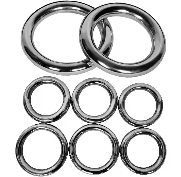 Wing Chun carbon steel training ring in three sizes for martial arts hand conditioning
