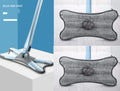 Hand-Free Flat Mop in Grey with microfibre pad for hands-free floor cleaning