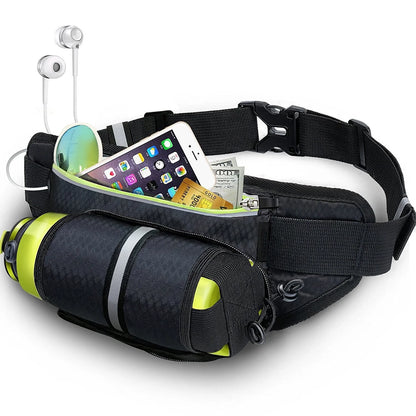Multifunctional running waist bag sports belt in various colours, adjustable and waterproof