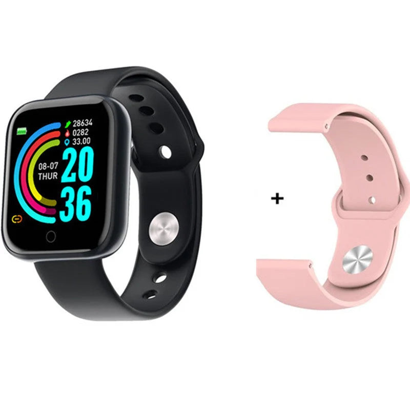 Smart Men's Waterproof Sports Watch with detachable wristband for USB charging and fitness tracking features