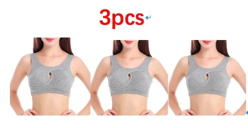 Comfortable and supportive sports bra with wireless design, crossover lift, and inner-bust band for plus-size support