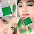 Single pan of matte monochrome eyeshadow in bright yellow shade, 2g net content