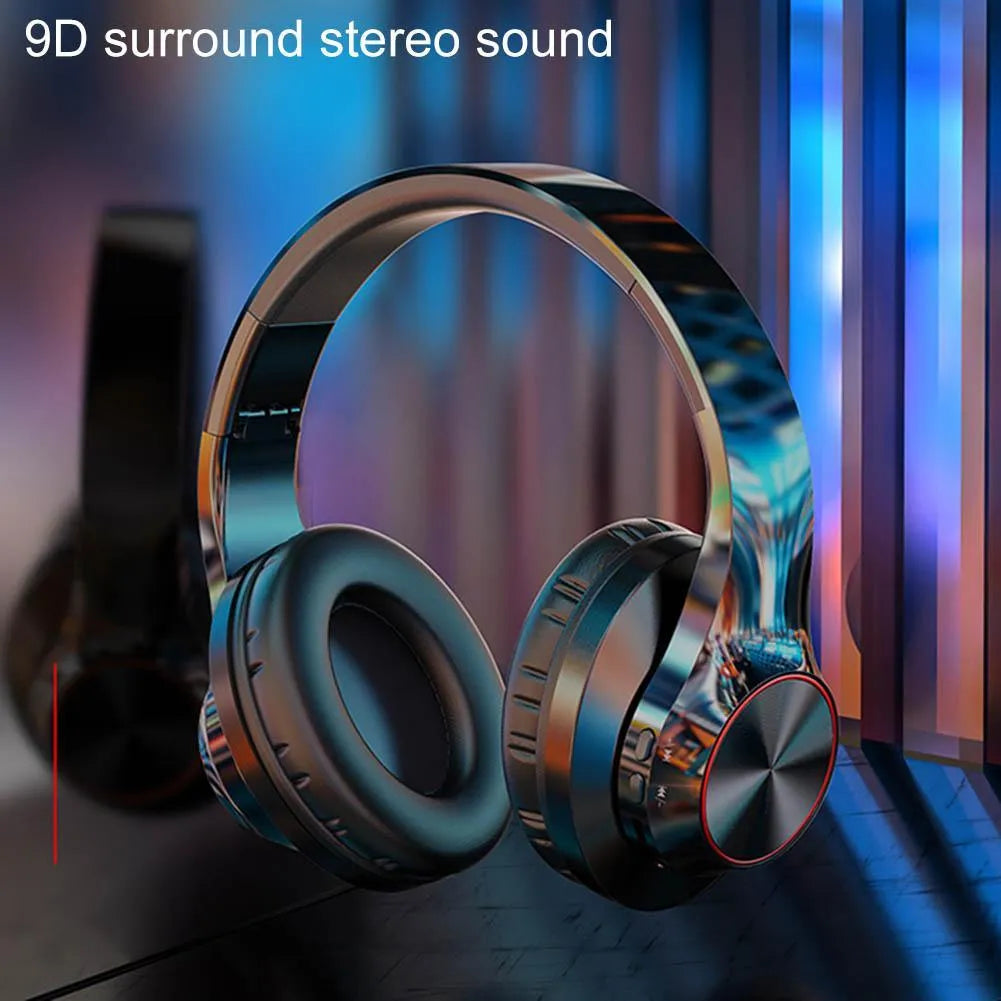 A11 wireless Bluetooth over-ear headset shown in blue and white colour options.