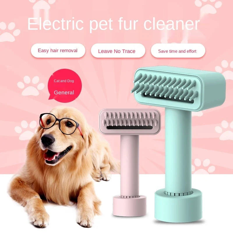Wireless electric pet comb for flea removal and fur cleaning
