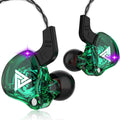 AK6 wired in-ear headset with inline remote and microphone, 3.5mm plug, TPE cable, black colour