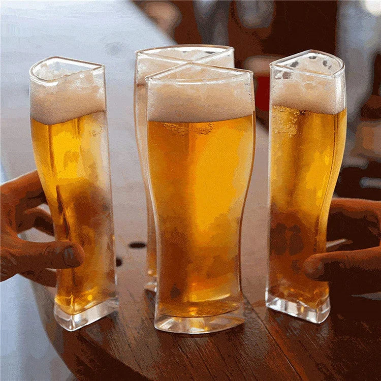 Super Schooner 4-part separable beer mug in clear plastic for durable, large capacity serving