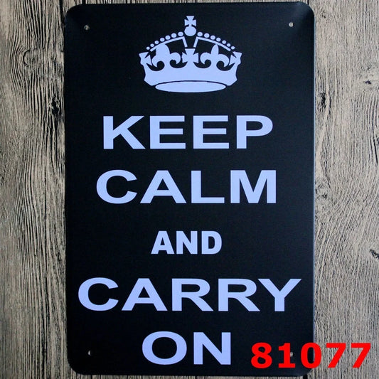 Retro tin decorative painting for living room wall decor