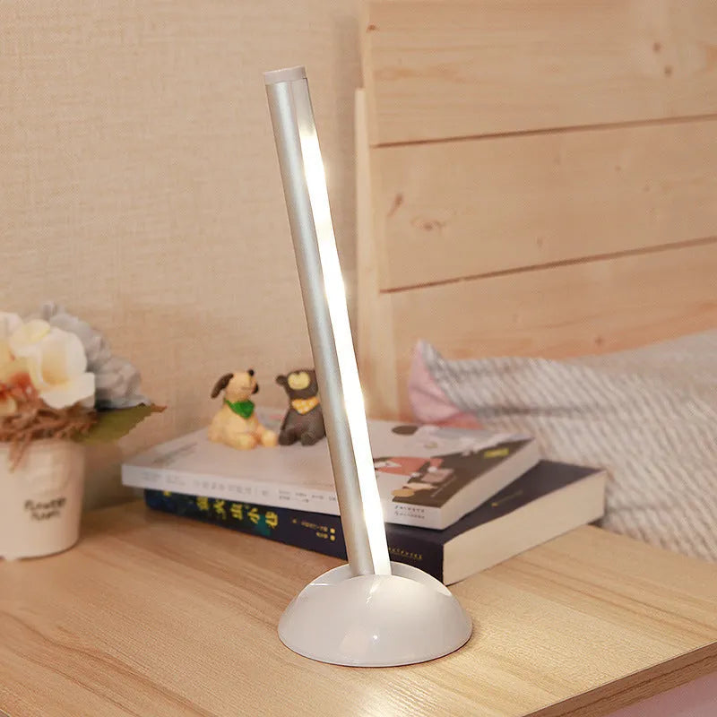 LED mirror lamp with remote control showing dimmable white illumination around vanity mirror
