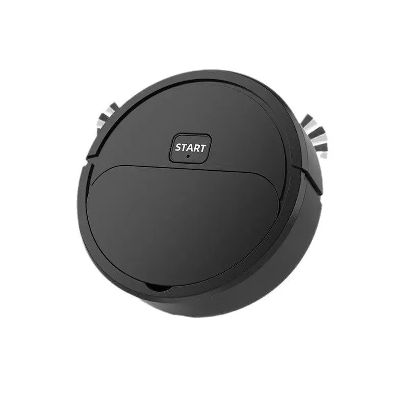 Cross-border all-in-one sweeping robot with vacuum and mopping, black colour, dimensions 16x16x5.4cm, USB charging