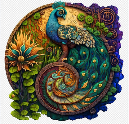 PuzzlesUp Round And Rectangle Wooden Box - Handcrafted Storage Solution