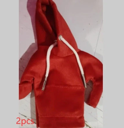 Universal gear knob cover hoodie in pure cotton for car interior personalisation