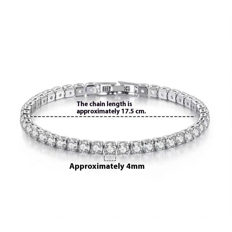 Women's diamond studded adjustable bracelet in gold tone with multiple size options