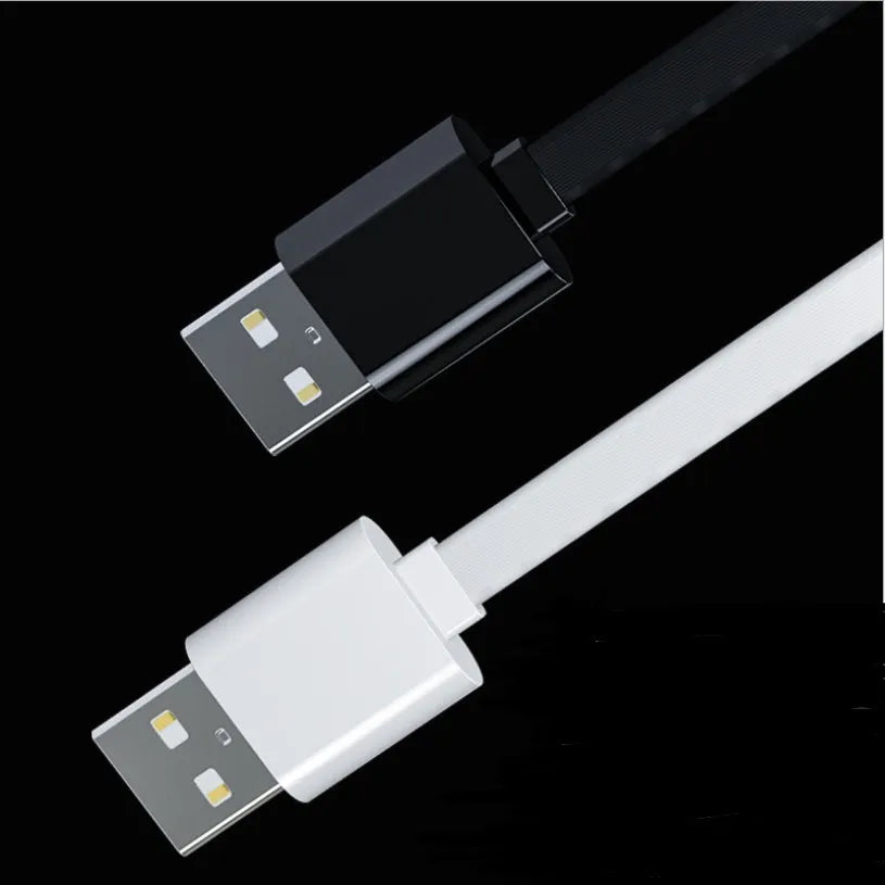 Three-in-one data cable with 1m length and one-to-three split connector in black