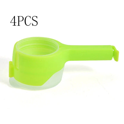 Green multifunctional food sealing clip with nozzle for airtight preservation