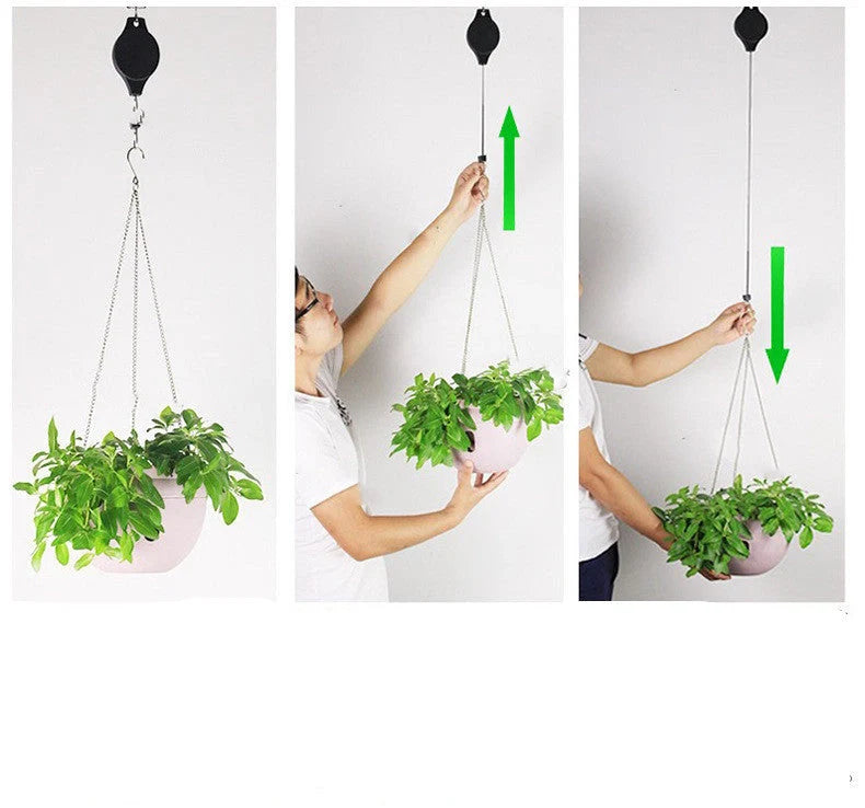 Free Lifting Hanging Basket Bird Cage Hook with elastic length for easy adjustment