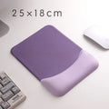 Square silicone gel wrist rest mouse mat with cloth surface in fresh style colour options