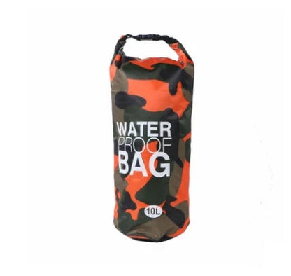 Camouflage waterproof bucket bag for outdoor activities, available in multiple sizes and colors