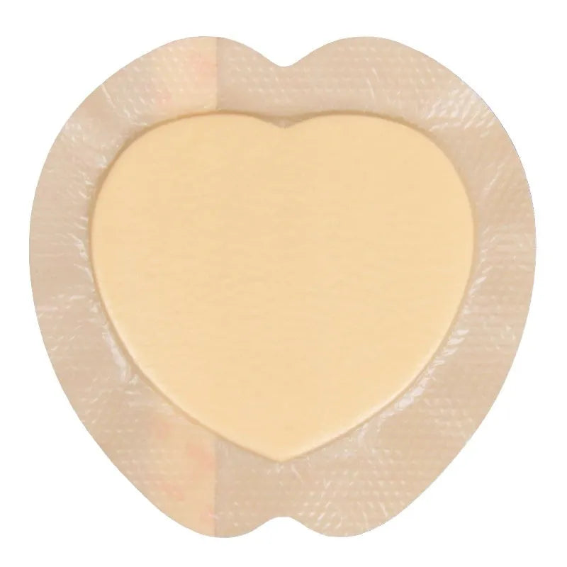 Large skin colour silicone gel foam bedsore sticker dressing for pressure sore prevention