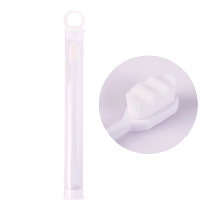 Ultra-fine nylon toothbrush with super soft 2.3cm bristles for sensitive gums