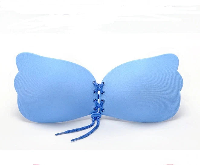 Large size strapless adhesive push-up bra in various colors for women