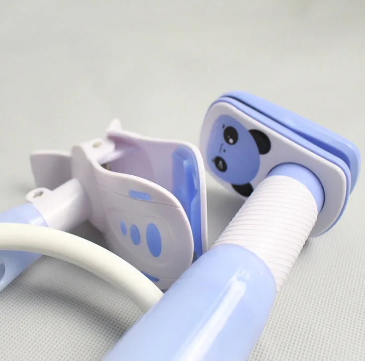 Extended 1.05 metre baby feeding bracket for breastfeeding and bottle feeding support in blue colour