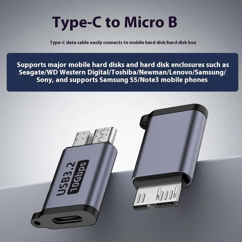 USB AM to Micro-B adapter cable for connecting older mobile hard drives and devices to computers