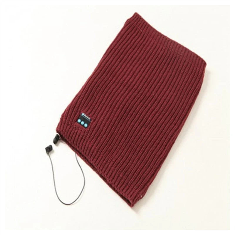 Knit Pullover Wireless Bluetooth Scarf in multiple colors for winter warmth and connectivity
