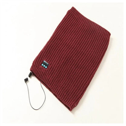 Knit Pullover Wireless Bluetooth Scarf in multiple colors for winter warmth and connectivity