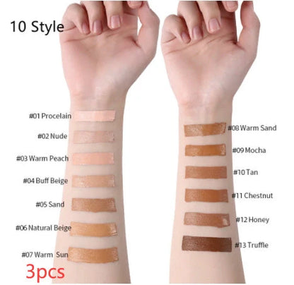 Oil-Control Liquid Foundation Concealer in 13 shades for a flawless matte finish