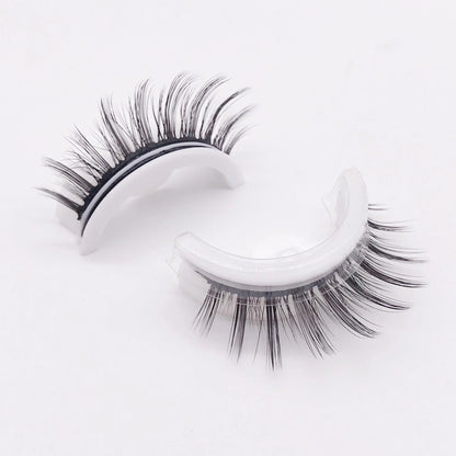 Captivating 3D layered mink-like false eyelashes for bold, voluminous eye makeup looks