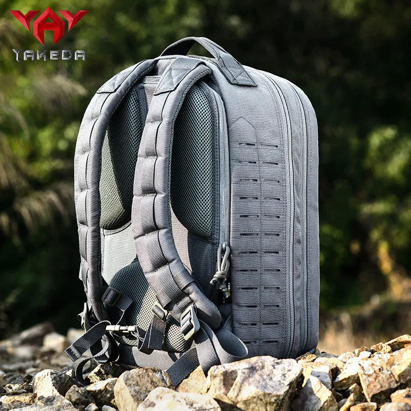 Outdoor hiking backpack camouflage army fan tactical riding bag 600D polyester 36-55L