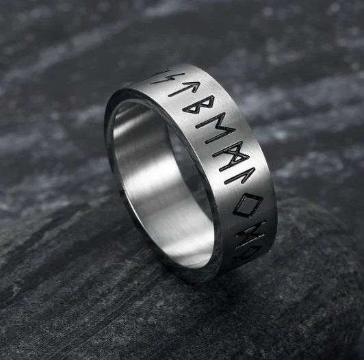 Korean Fashion Titanium Steel Rotatable Ring in various colors, showcasing vintage style and adjustable design