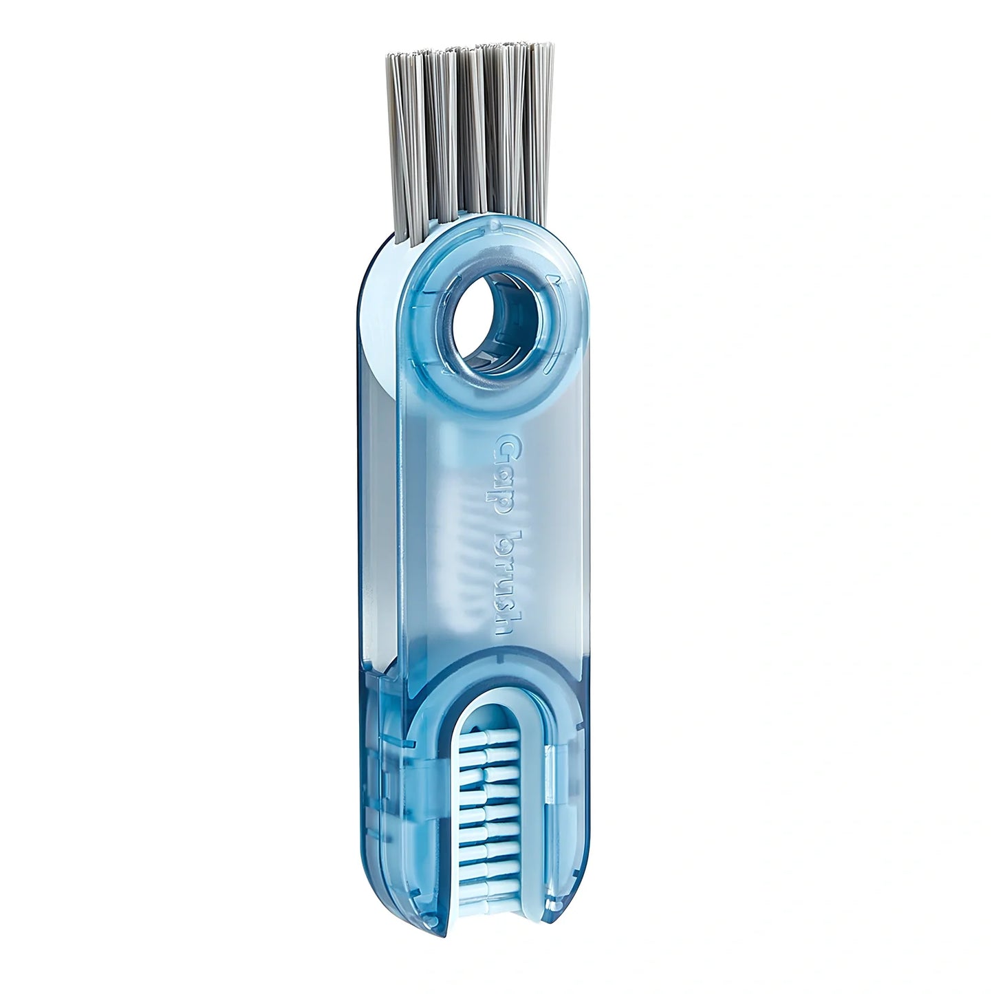 3-in-1 spiral cleaning brush for bottle lids and cup grooves with food-safe materials