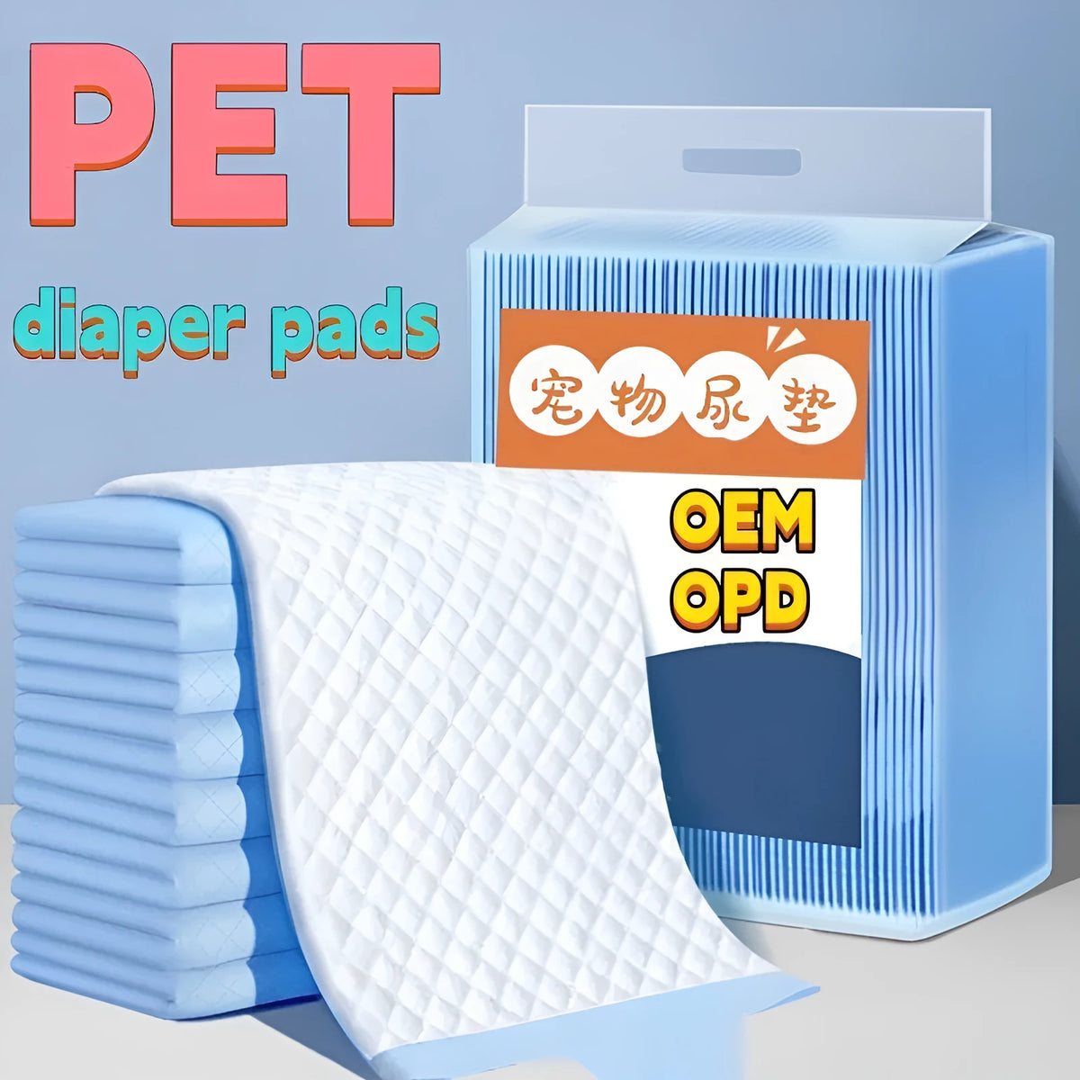 Pet urinal pad waterproof deodorant mat for dog puppy toilet training with multi-layer construction, available in S 33x45cm size