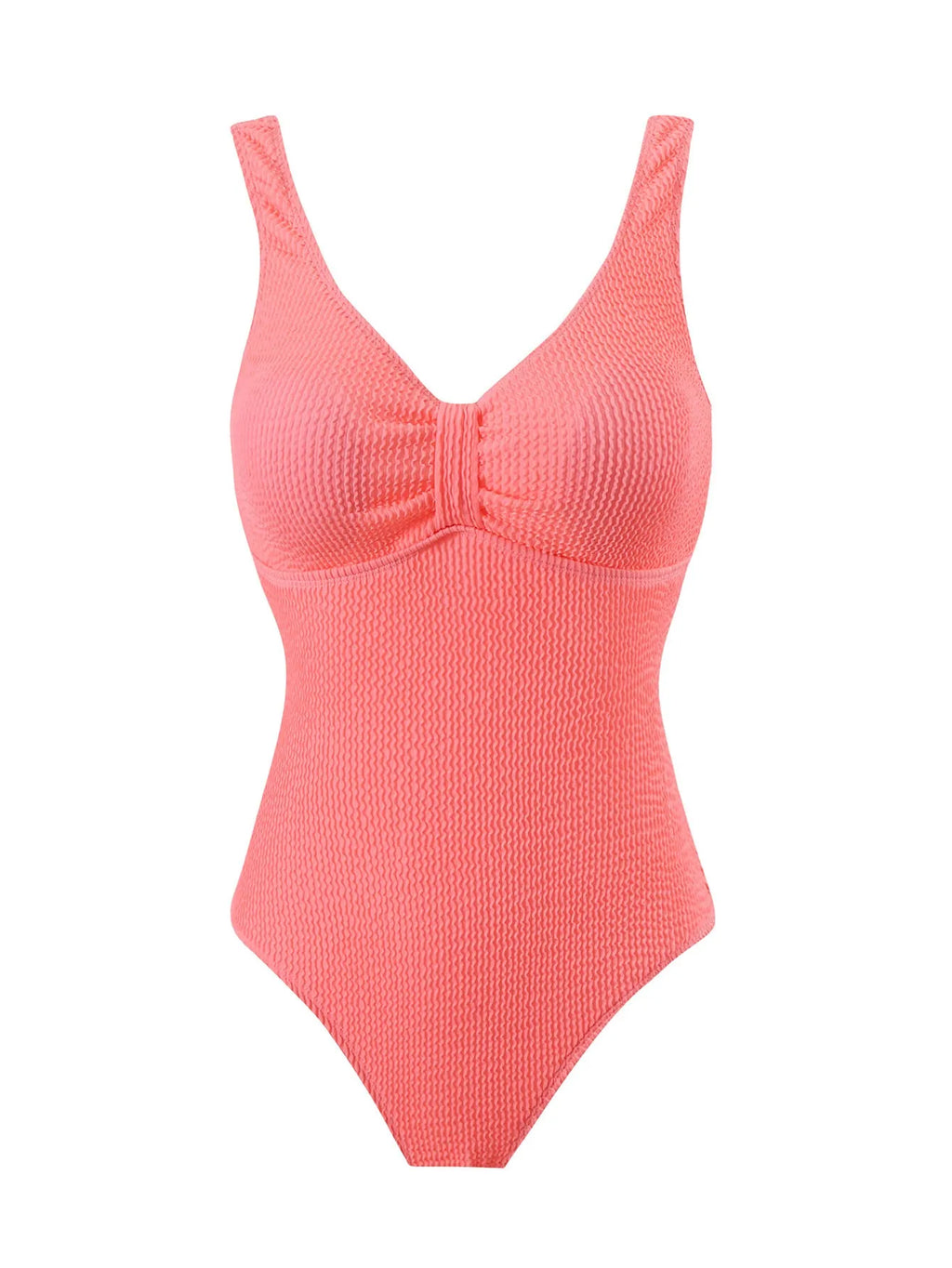 Women's one-piece belly cover swimsuit in polyester, sleeveless bikini style, available in multiple colours