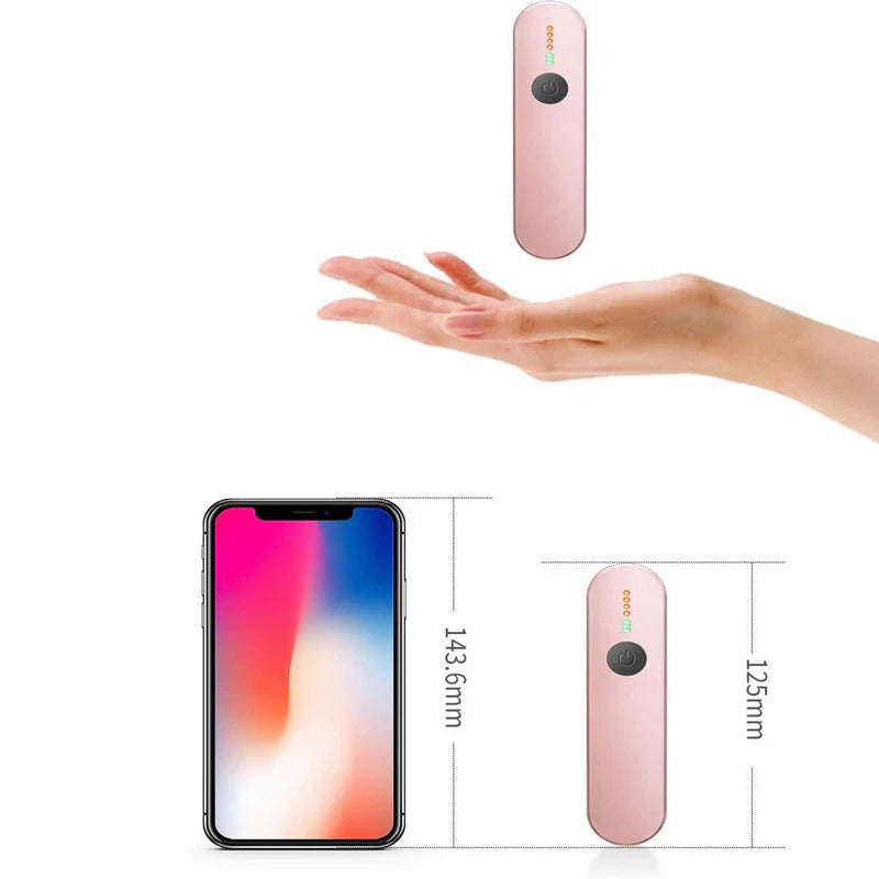 Portable UV disinfection lamp sterilizer stick in white, compact and USB rechargeable