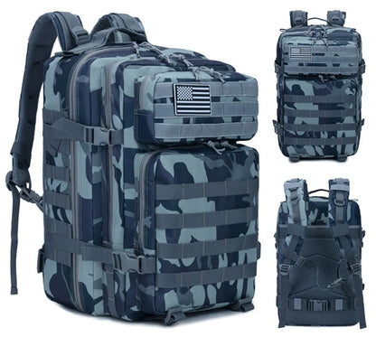 50L Tactical Outdoor Backpack with multiple compartments and MOLLE system