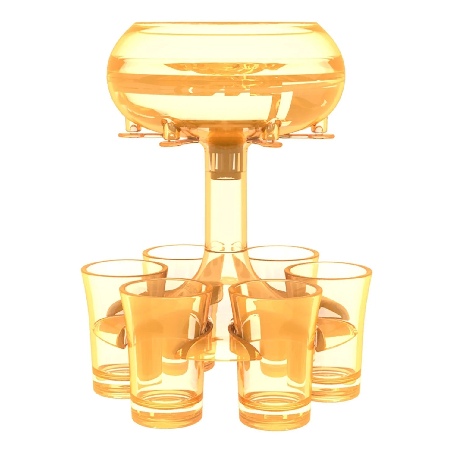 6-Shot Glass Dispenser Holder for Wine, Whisky, and Beer