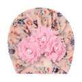 SUNFLOWER sticky beads soft printed polyester children's hat in black, dome crown style, average size